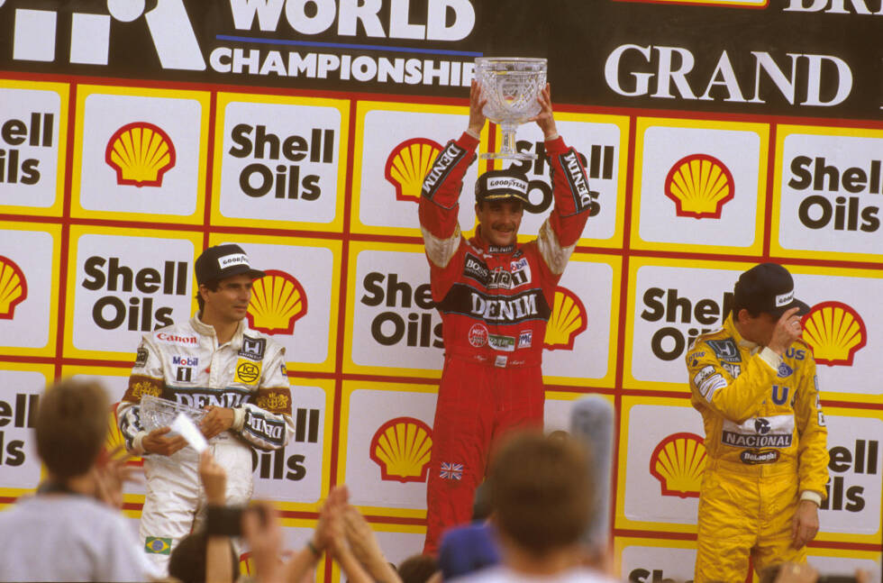 Foto zur News: 1987: Weltmeister Nelson Piquet (3), meiste Siege Nigel Mansell (6)