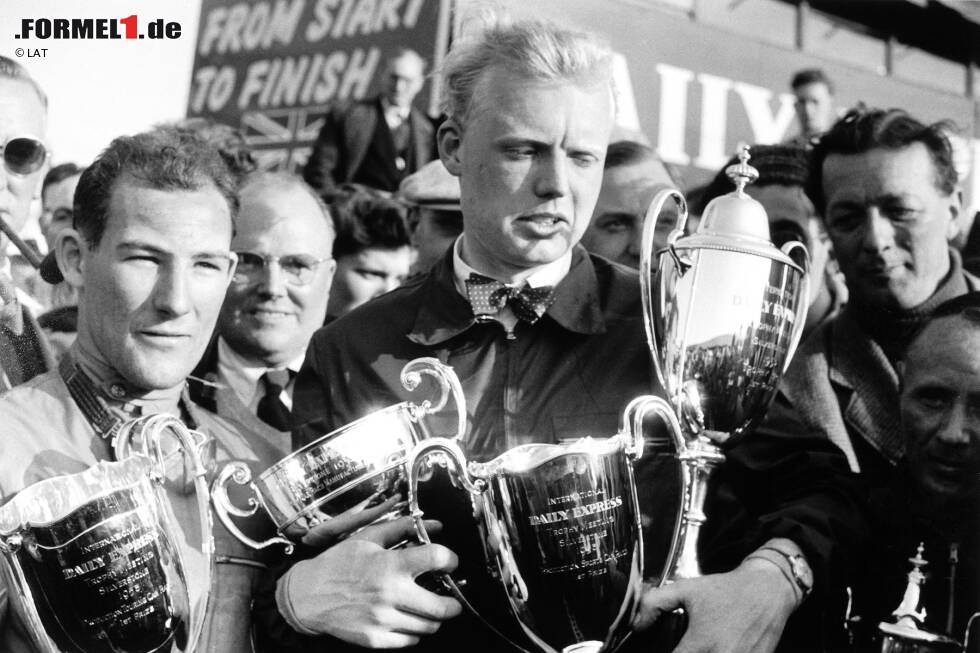 Foto zur News: 1958: Weltmeister Mike Hawthorn (1 Sieg), meiste Siege Stirling Moss (4)