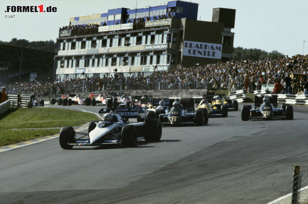 Foto zur News: Der erste moderne Europa-Grand-Prix fand 1983 in Brands Hatch statt und wurde von Nelson Piquet im Brabham-BMW gewonnen. Es war zugleich der letzte Auftritt des Theodore-Teams und der erste Auftritt von Jonathan Palmer. Das Rennen war später Ersatz für einen möglichen Grand Prix in New York, der zehn Wochen vor dem Event gestrichen wurde.