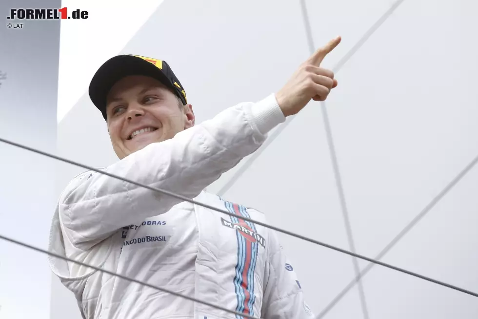 Foto zur News: Der Durchbruch eines Finnen: Valtteri Bottas feierte 2014 in Spielberg seinen ersten Podestplatz in der Formel 1. Seither kam der Williams-Pilot noch acht weitere Male auf das Podest - zuletzt vor wenigen Wochen in Kanada. Ein Sieg fehlt Bottas aber immer noch.