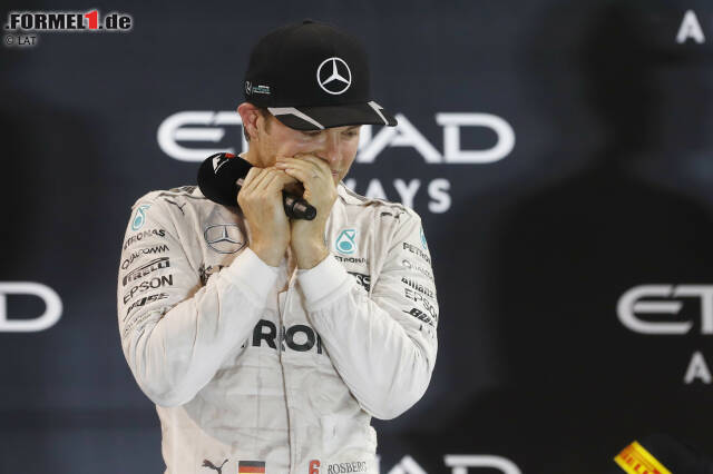 Foto zur News: Beim Gedanken an Papa Keke, der überraschend nach Abu Dhabi eingeflogen ist, kommen Rosberg zum ersten Mal die Tränen. Schon als Achtjähriger hat er gesagt: "Ich will versuchen, Weltmeister zu werden."