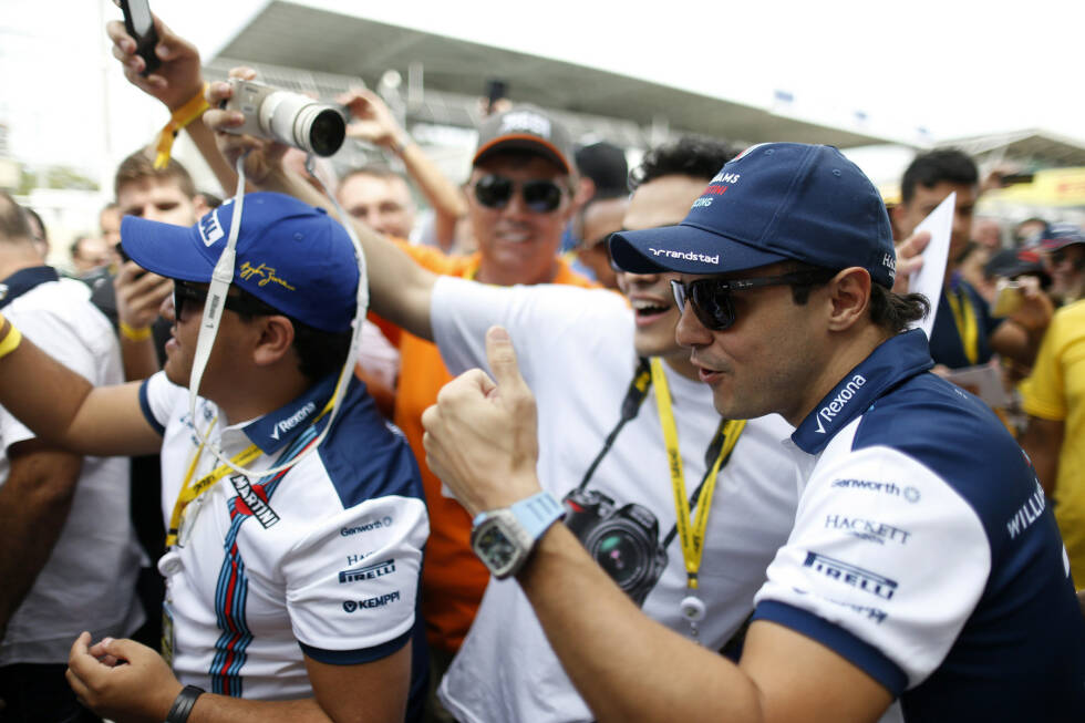 Foto zur News: Überrascht hat auch die große Anhängerschaft von Felipe Massa auf dem Fotodienst. Der Williams-Pilot kommt auf die zweitstärkste Anzahl nach Lewis Hamilton: Rund 707.000 Instagram-Fans. Insgesamt platziert sich der Brasilianer allerdings nur auf dem fünften Gesamtrang mit 2 Millionen Likes.