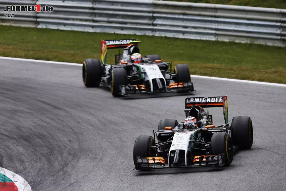 Im Gegensatz zu Perez - mit dem er zwischen 2014 und 2016 gemeinsam für Force India fährt - wartet Hülkenberg sogar noch immer auf seinen ersten Podestplatz. Sein Talent lässt er bei Williams, Force India und Sauber immer wieder aufblitzen, doch in einem Siegerauto sitzt er lediglich 2015 bei den 24 Stunden von Le Mans... Foto zur News: Im Gegensatz zu Perez - mit dem er zwischen 2014 und 2016 gemeinsam für Force India fährt - wartet Hülkenberg sogar noch immer auf seinen ersten Podestplatz. Sein Talent lässt er bei Williams, Force India und Sauber immer wieder aufblitzen, doch in einem Siegerauto sitzt er lediglich 2015 bei den 24 Stunden von Le Mans...