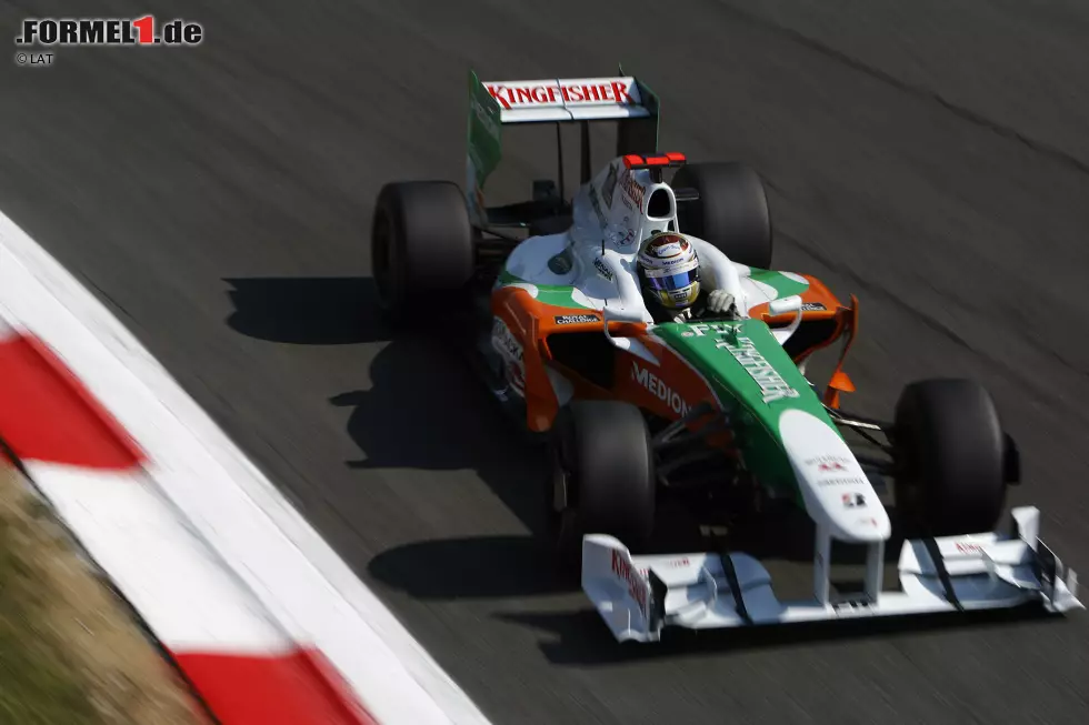 Der Deutsche sitzt in seiner Karriere nie in einem Siegerauto. Sechs Jahre fährt er für Spyker beziehungsweise Force India, anschließend noch eine Saison für Sauber. Nicht einmal ein Podestplatz springt in all den Jahren heraus: Ein vierter Platz in Monza 2009 ist bis zu seinem Formel-1-Abschied sein bestes Ergebnis. Foto zur News: Der Deutsche sitzt in seiner Karriere nie in einem Siegerauto. Sechs Jahre fährt er für Spyker beziehungsweise Force India, anschließend noch eine Saison für Sauber. Nicht einmal ein Podestplatz springt in all den Jahren heraus: Ein vierter Platz in Monza 2009 ist bis zu seinem Formel-1-Abschied sein bestes Ergebnis.