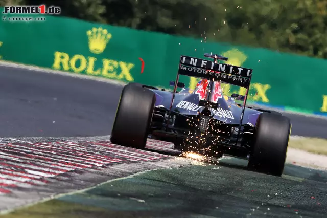 Ein Thema für sich die Randsteine auf dem Hungaroring, die seit einem Umbau kaum noch ein Hindernis darstellen. Ergo überwacht die Rennleitung die Einhaltung der Streckenbegrenzung erstmals elektronisch. Foto zur News: Ein Thema für sich die Randsteine auf dem Hungaroring, die seit einem Umbau kaum noch ein Hindernis darstellen. Ergo überwacht die Rennleitung die Einhaltung der Streckenbegrenzung erstmals elektronisch.