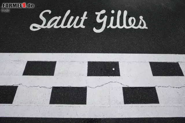 Übriges heißt die Strecke erst seit 1982 Circuit Gilles Villeneuve - als die kanadische Rennlegende bei einen tödlichen Unfall in Zolder verstarb. Vier Jahre zuvor hatte er an Ort und Stelle noch selbst das Rennen gewonnen. Noch heute steht auf dem Asphalt hinter der Ziellinie gepinselt: "Salut Gilles". Foto zur News: Übriges heißt die Strecke erst seit 1982 Circuit Gilles Villeneuve - als die kanadische Rennlegende bei einen tödlichen Unfall in Zolder verstarb. Vier Jahre zuvor hatte er an Ort und Stelle noch selbst das Rennen gewonnen. Noch heute steht auf dem Asphalt hinter der Ziellinie gepinselt: "Salut Gilles".
