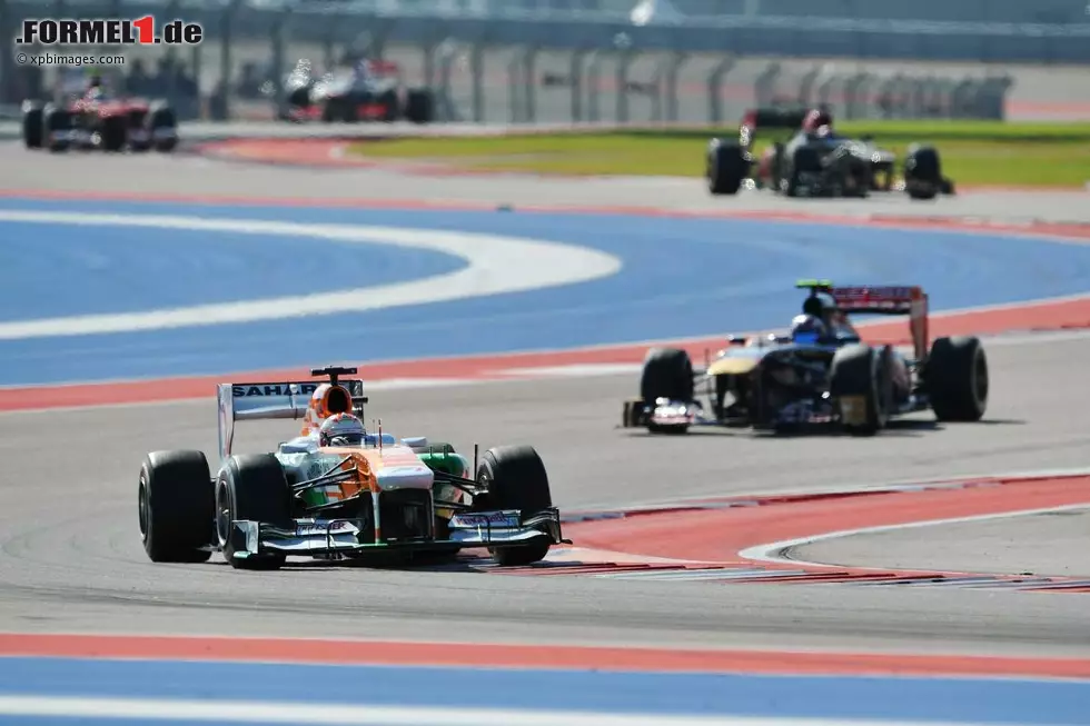 Foto zur News: &quot;Die Esses im ersten Sektor erinnern etwas an Silverstone oder Suzuka&quot;, berichtet Max Verstappen und verrät im Hinblick auf die ersten beiden Sektoren: &quot;Du kannst hier viele verschiedene Linien fahren. Du musst die richtige finden.&quot; Doch trotz der insgesamt 20 Kurven geht es auch auf dem CoTA nicht ohne Power.