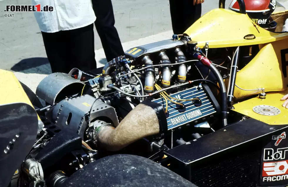 Silverstone (Großbritannien) 1977: Renault führt die Turbo-Motorentechnologie ein. Foto zur News: Silverstone (Großbritannien) 1977: Renault führt die Turbo-Motorentechnologie ein.