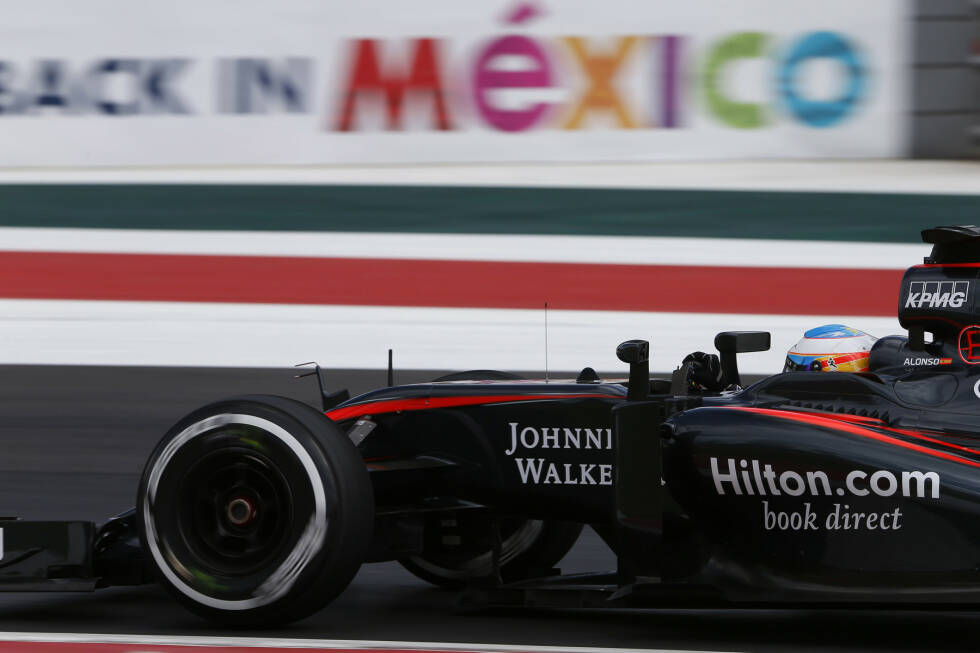 Foto zur News: &quot;Ganz schon kompliziert, das alles in den Griff zu bekommen&quot;, meint McLaren-Star Fernando Alonso. Die dünne Luft macht sich an den Formel-1-Autos auch an anderer Stelle bemerkbar.
