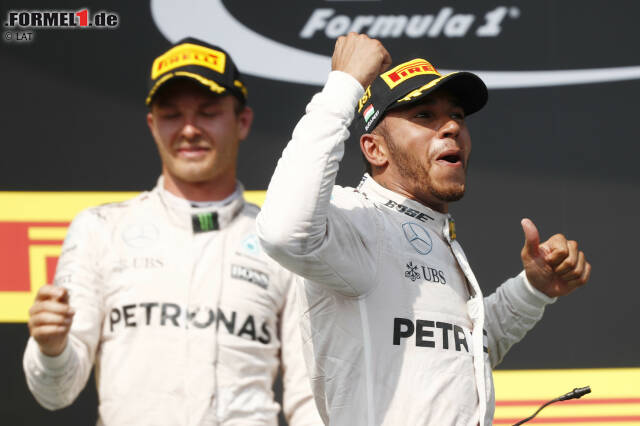 Mit dem fünften Sieg auf dem Hungaroring hat Lewis Hamilton nun sogar Michael Schumacher übertrumpft. In der ewigen Bestenliste fehlen ihm noch drei Siege auf die 51 von Alain Prost. Und in der WM 2016 führt er ausgerechnet vor Hockenheim zum ersten Mal, mit sechs Punkten Vorsprung. Dabei hatte er zwischenzeitlich schon 43 Rückstand...