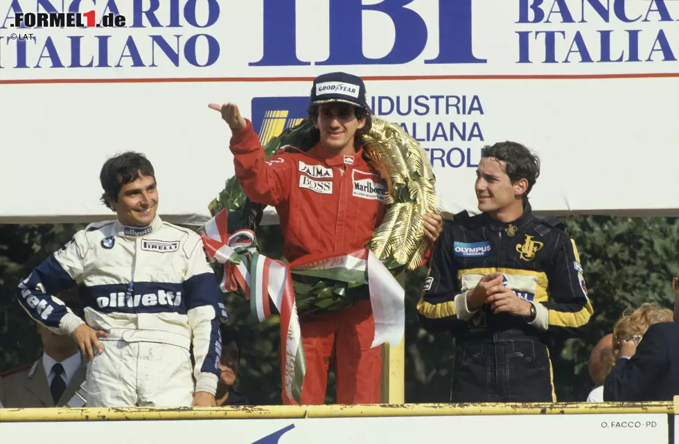 Formel-1-Saison 1985: 8 verschiedene Sieger in 16 Rennen - Alain Prost (5), Michele Alboreto, Nigel Mansell, Keke Rosberg, Ayrton Senna (je 2), Elio de Angelis, Niki Lauda, Nelson Piquet (je 1) Foto zur News: Formel-1-Saison 1985: 8 verschiedene Sieger in 16 Rennen - Alain Prost (5), Michele Alboreto, Nigel Mansell, Keke Rosberg, Ayrton Senna (je 2), Elio de Angelis, Niki Lauda, Nelson Piquet (je 1)