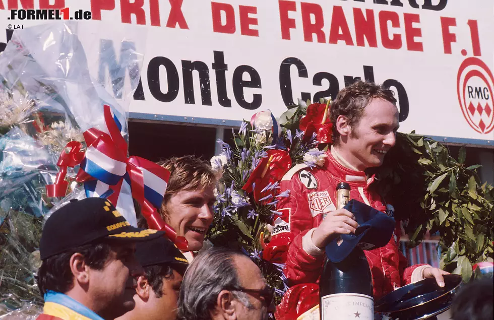 Formel-1-Saison 1975: 9 verschiedene Sieger in 14 Rennen - Niki Lauda (5), Emerson Fittipaldi (2), Vittorio Brambilla, James Hunt, Jochen Mass, Carlos Pace, Clay Regazzoni, Carlos Reutemann, Jody Scheckter (je 1) Foto zur News: Formel-1-Saison 1975: 9 verschiedene Sieger in 14 Rennen - Niki Lauda (5), Emerson Fittipaldi (2), Vittorio Brambilla, James Hunt, Jochen Mass, Carlos Pace, Clay Regazzoni, Carlos Reutemann, Jody Scheckter (je 1)
