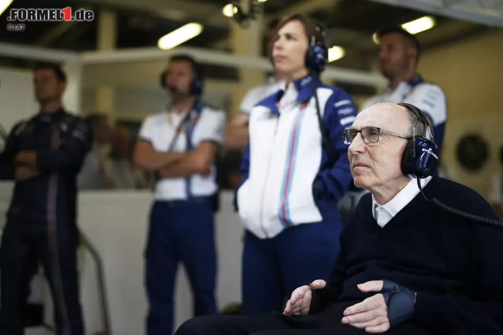 Auch für eine absolute Legende hieß es dieses Jahr im Fahrerlager Abschied nehmen: Der im Rollstuhl sitzende Teamchef Frank Williams kann aus gesundheitlichen Gründen nicht mehr zu den Rennen reisen. Ohne den 75-jährigen "Racer", dessen Miene sich beim Starten seiner Boliden stets aufhellte, ist das Fahrerlager nicht mehr das selbe. Foto zur News: Auch für eine absolute Legende hieß es dieses Jahr im Fahrerlager Abschied nehmen: Der im Rollstuhl sitzende Teamchef Frank Williams kann aus gesundheitlichen Gründen nicht mehr zu den Rennen reisen. Ohne den 75-jährigen "Racer", dessen Miene sich beim Starten seiner Boliden stets aufhellte, ist das Fahrerlager nicht mehr das selbe.