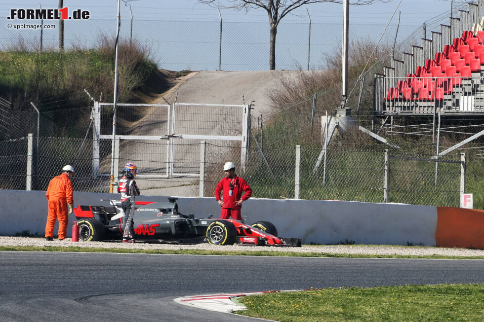 Foto zur News: #8: Haas-Ferrari (**). Die Bremsprobleme von 2016 hat Romain Grosjean über den Winter mitgeschleppt, die erste Testwoche war trotzdem positiv. Die zweite weniger. Durch den neuen Ferrari-Antrieb (im Gegensatz zu Sauber) sollte Haas einen Schritt machen. Aber: Das zweite Jahr ist meistens schwieriger als das erste.