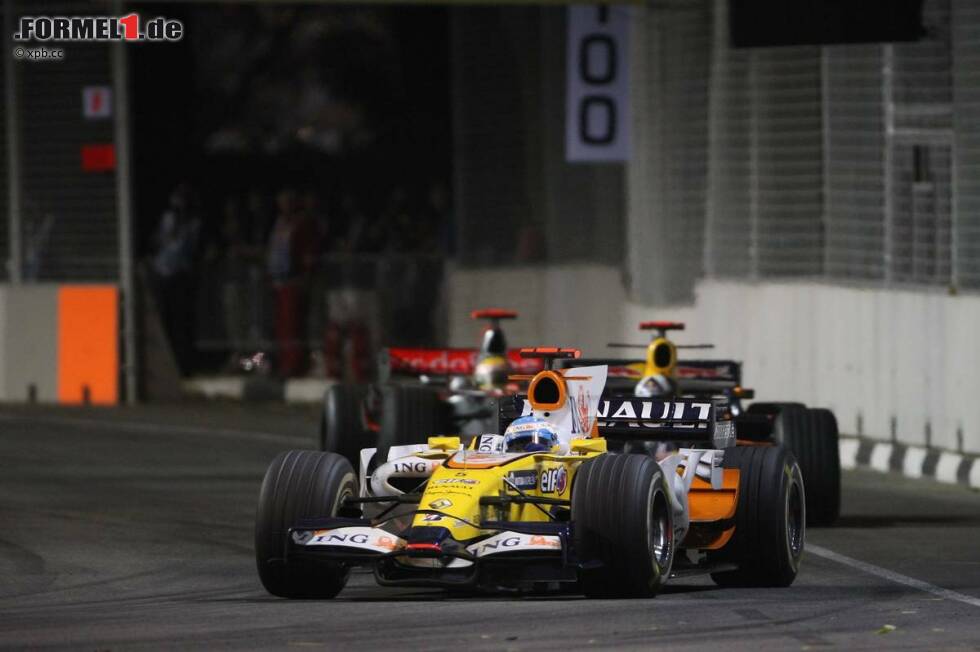 Foto zur News: Fernando Alonso gewann 2008 für Renault und 2010 für Ferrari, und Lewis Hamilton siegte 2009 für McLaren und 2014 für Mercedes.