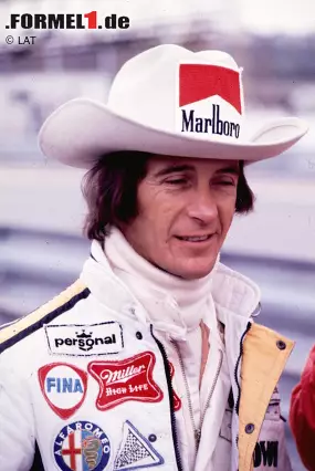 Alles fängt 1973 an, als sich Marlboro den Werbeplatz auf dem Cowboyhut des Ferrari-Fahrers Arturo Merzario sichert. Foto zur News: Alles fängt 1973 an, als sich Marlboro den Werbeplatz auf dem Cowboyhut des Ferrari-Fahrers Arturo Merzario sichert.