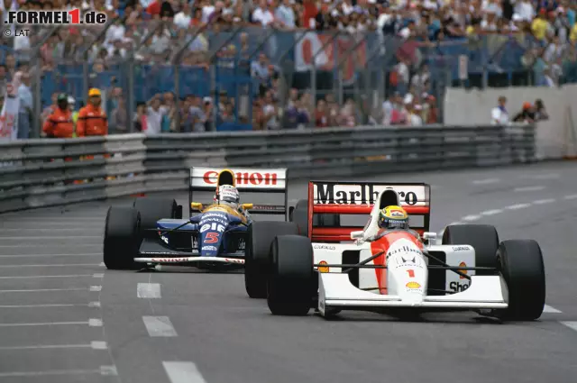 Foto zur News: Mit sechs Siegen (1987, 1989-93) ist Ayrton Senna der erfolgreichste Fahrer in Monaco. Und McLaren führt bei den Teams mit 15 Siegen (1984-86, 1988-93, 1998, 2000, 2002, 2005, 2007-08).