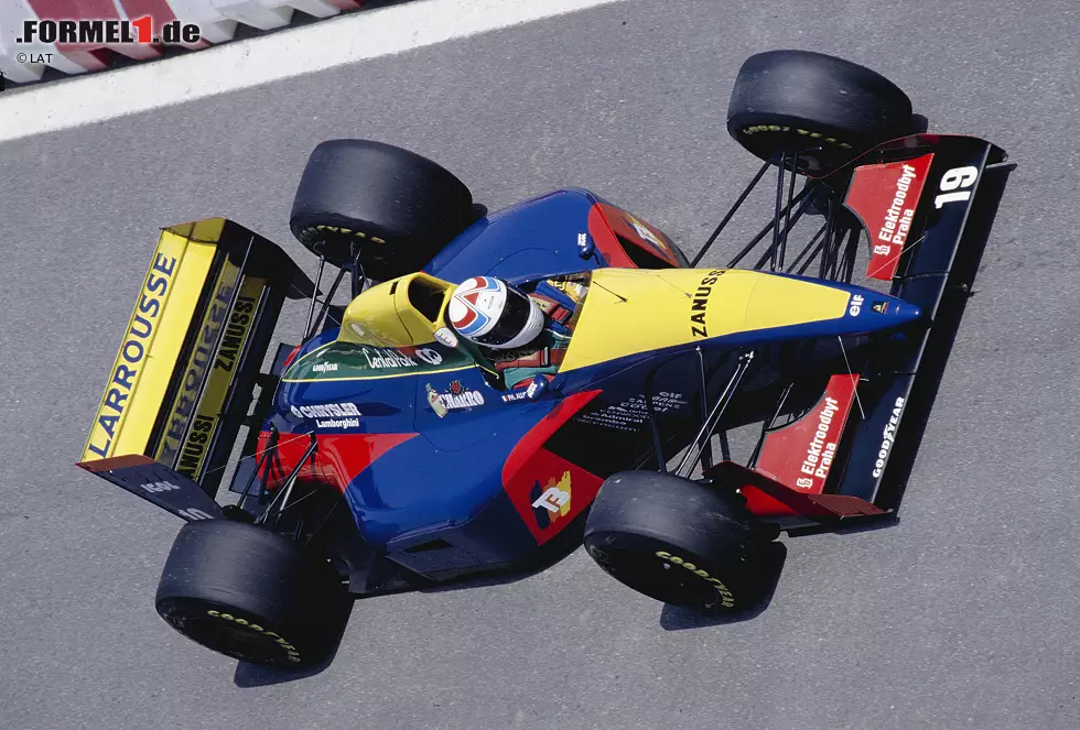 Größtes Highlight ist der San-Marino-Grand-Prix 1993, als Alliot für Larrousse überraschend Fünfter wird. Foto zur News: Größtes Highlight ist der San-Marino-Grand-Prix 1993, als Alliot für Larrousse überraschend Fünfter wird.