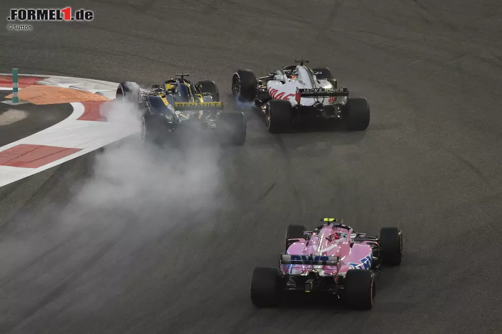 Romain Grosjean (3): Auch er hätte den Crash mit Hülkenberg vermeiden können. Kommt häufiger vor. Danach war sein Auto angeschlagen und der Speed reduziert. Bis dahin hatte er sein vielleicht bisher bestes Saison-Wochenende abgeliefert. So musste er sich mit Rang neun zufriedengeben. Foto zur News: Romain Grosjean (3): Auch er hätte den Crash mit Hülkenberg vermeiden können. Kommt häufiger vor. Danach war sein Auto angeschlagen und der Speed reduziert. Bis dahin hatte er sein vielleicht bisher bestes Saison-Wochenende abgeliefert. So musste er sich mit Rang neun zufriedengeben.