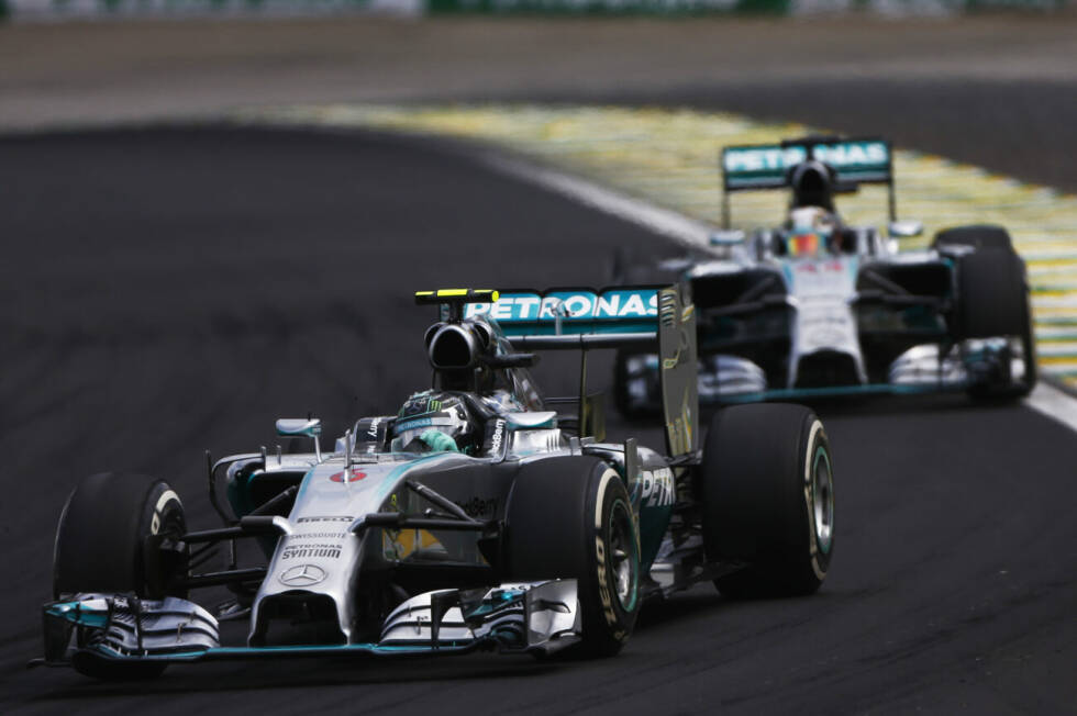 Foto zur News: 2014: Mercedes F1 W05 Hybrid / Fahrer: Lewis Hamilton, Nico Rosberg
