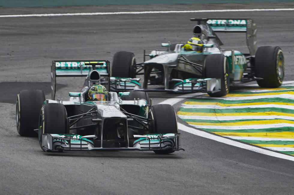 Foto zur News: 2013: Mercedes F1 W04 / Fahrer: Lewis Hamilton, Nico Rosberg