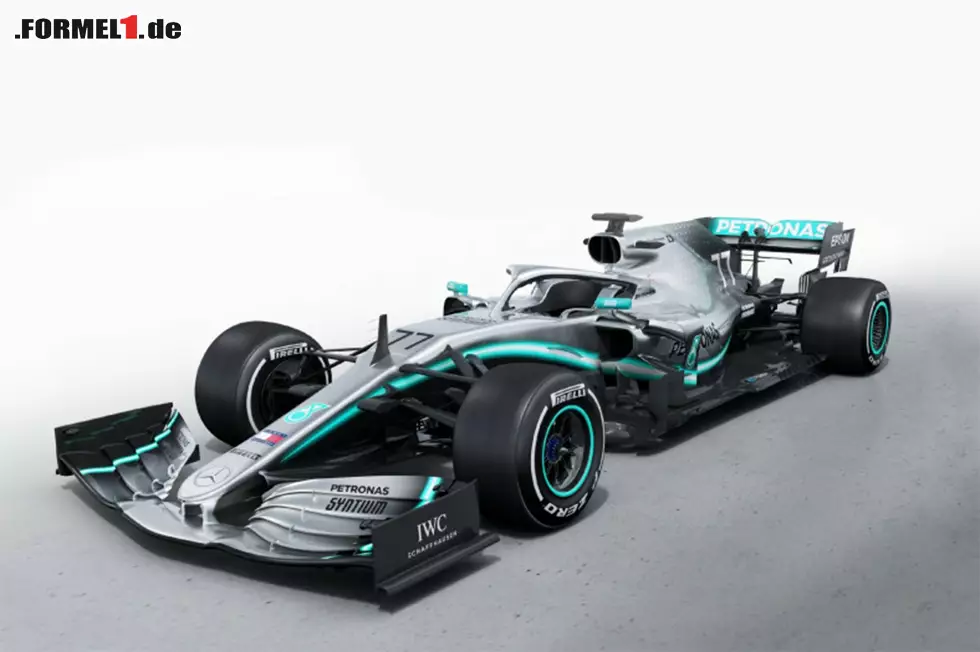 Foto zur News: 2019: Mercedes F1 W10 EQ Power+ - Fahrer: Lewis Hamilton, Valtteri Bottas