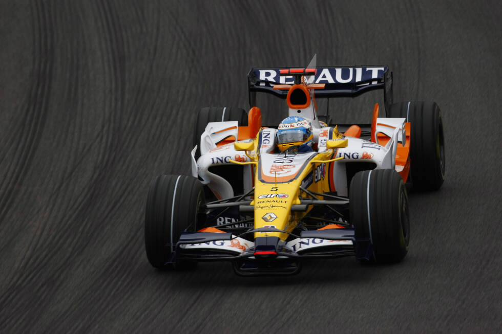 Foto zur News: 2008: Renault R28
WM-Ergebnis: 5. mit 61 Punkten, 2 Siege (18 Rennen)