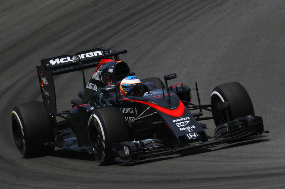 Foto zur News: 2015: McLaren-Honda MP4-30
WM-Ergebnis: 17. mit 11 Punkten (18 Rennen)