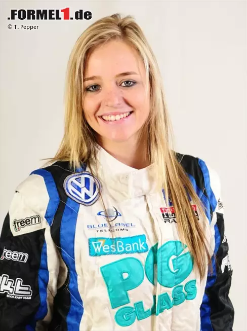 Tasmin Pepper (28/RSA): Die Südafrikanerin stammt aus einer wahren Rennfahrerfamilie - Vater Iain Pepper ist Teamchef und in seiner Heimat VW-Polo-Cup-Legende. Pepper selbst betreibt Motorsport, seit sie fünf Jahre alt ist, und wurde 2018 im Team des Vaters im Polo-Cup Vizemeisterin. Foto zur News: Tasmin Pepper (28/RSA): Die Südafrikanerin stammt aus einer wahren Rennfahrerfamilie - Vater Iain Pepper ist Teamchef und in seiner Heimat VW-Polo-Cup-Legende. Pepper selbst betreibt Motorsport, seit sie fünf Jahre alt ist, und wurde 2018 im Team des Vaters im Polo-Cup Vizemeisterin.