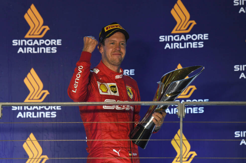 Foto zur News: 12. Sebastian Vettel - Letzter Sieg: Großer Preis von Singapur 2019 für Ferrari