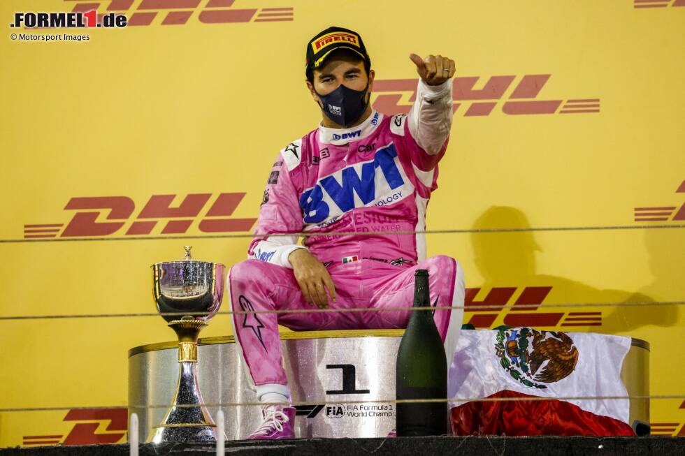 3. Sergio Perez - Letzter Sieg: Großer Preis von Sachir 2020 für Racing Point 3. Sergio Perez - Letzter Sieg: Großer Preis von Sachir 2020 für Racing Point