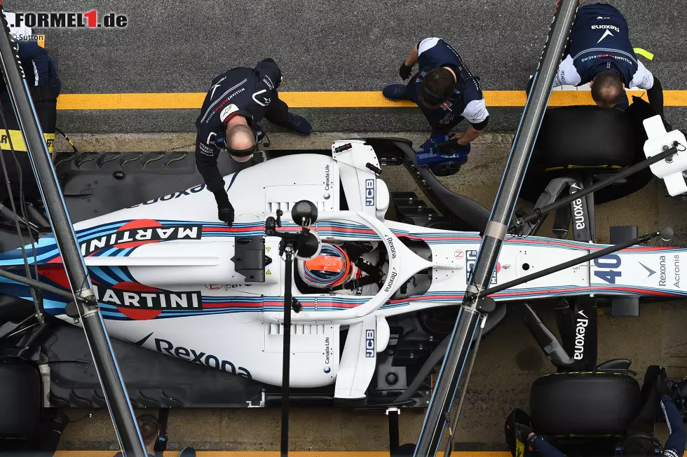 Foto zur News: Die seitlichen Windabweiser, wie hier schön am Williams FW41 zu erkennen, dürften auch 2018 Gegenstand intensiver Entwicklungen sein. Schon jetzt ist dieser Bereich des Autos ungeheuer komplex aufgebaut.