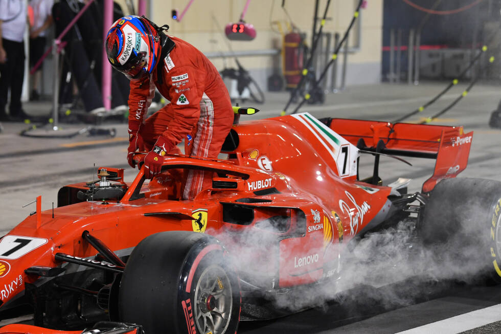 Foto zur News: Kimi Räikkönen (3): In den Trainings wieder bärenstark und stets vor Vettel, hatte er in den entscheidenden Momenten doch das Nachsehen (Qualifying, Start). Für das Boxen-Malheur konnte er nichts.