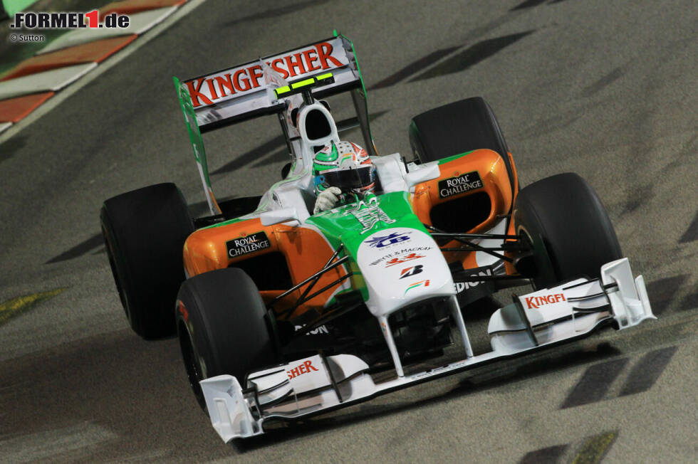 Foto zur News: 2010 saßen Adrian Sutil und Vitantonio Liuzzi am Steuer des VJM03.