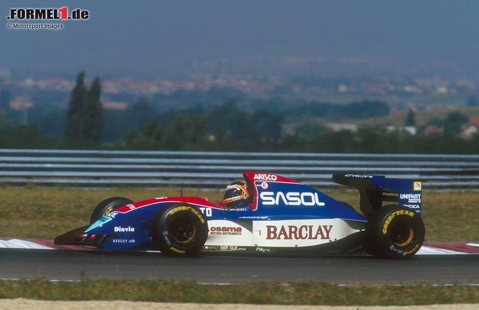 Foto zur News: Den Jordan 193 fahren in der Formel-1-Saison 1993 sechs verschieden Fahrer, hier Thierry Boutsen.