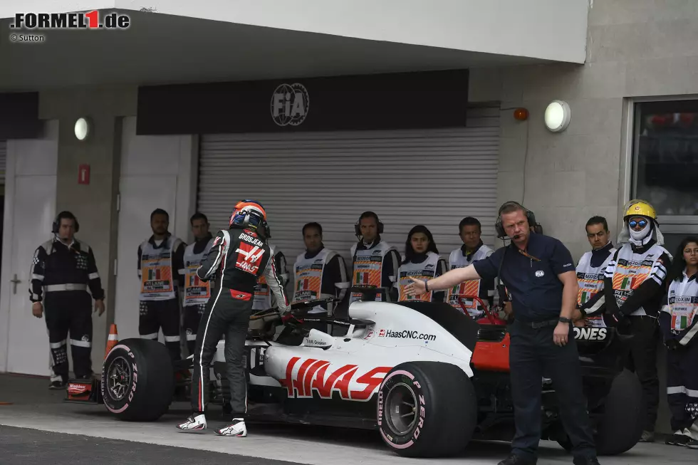 Romain Grosjean (4): Wie schlecht war der Haas wirklich? Im Qualifying: sehr schlecht. Im Rennen: nicht so schlecht. Weil das Problem, die Reifen nicht so leicht auf Temperatur zu bekommen, auf die längere Distanz zum Segen wurde. Wie schon 2017. Aber daraus hat Grosjean zu wenig gemacht. Foto zur News: Romain Grosjean (4): Wie schlecht war der Haas wirklich? Im Qualifying: sehr schlecht. Im Rennen: nicht so schlecht. Weil das Problem, die Reifen nicht so leicht auf Temperatur zu bekommen, auf die längere Distanz zum Segen wurde. Wie schon 2017. Aber daraus hat Grosjean zu wenig gemacht.