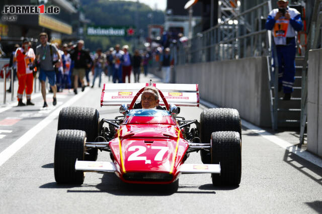 Foto zur News: Jacky Ickx im Ferrari 312B von 1970/1971 beim Showrun in Spa-Francorchamps