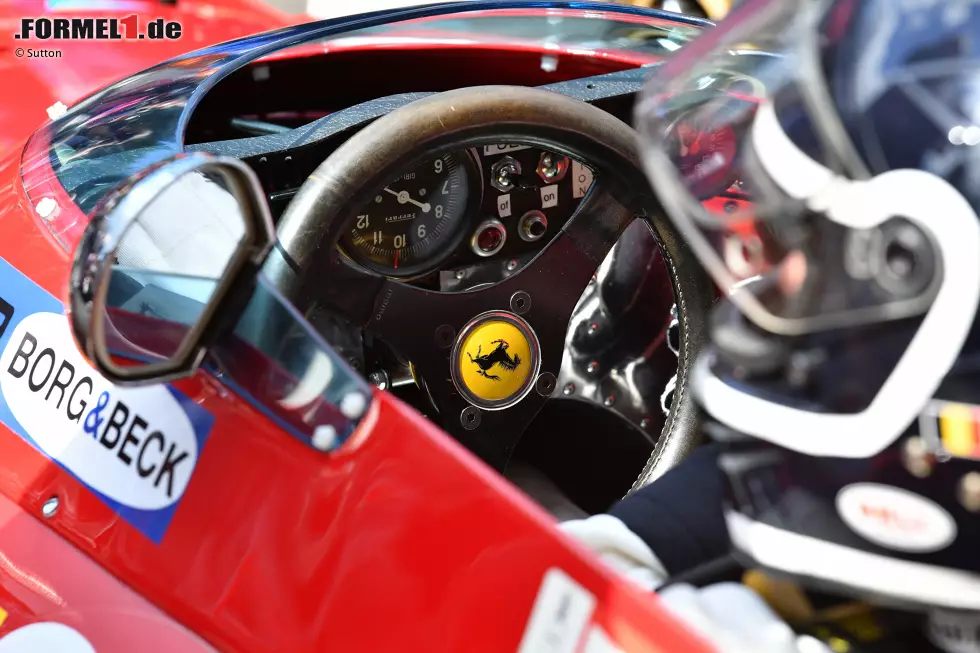 Foto zur News: Jacky Ickx im Ferrari 312B von 1970/1971 beim Showrun in Spa-Francorchamps