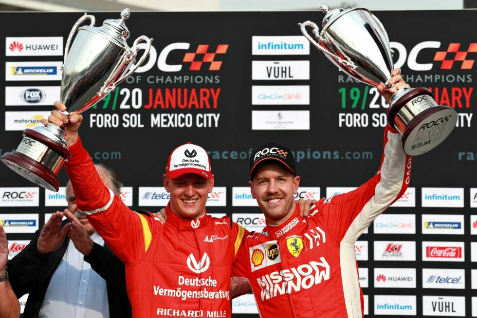 Foto zur News: Unter Champions: Beim Race of Champions nimmt er die alte Tradition seines Vaters auf und bildet mit Sebastian Vettel Team Deutschland. Es reicht für den zweiten Platz.