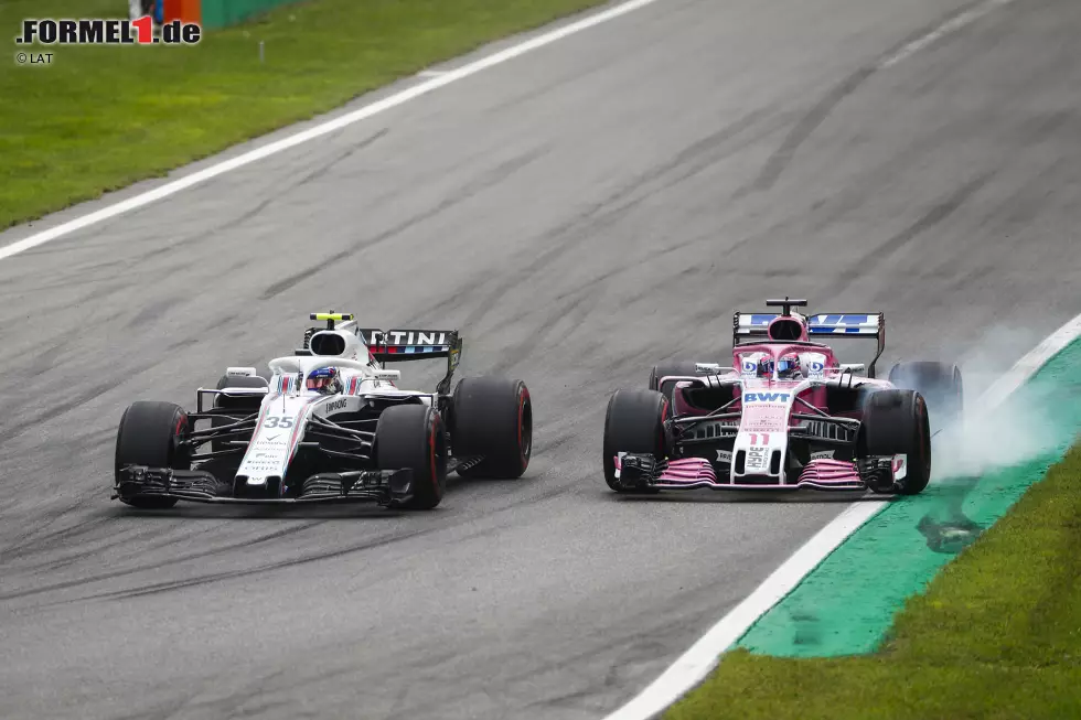 Sergio Perez (3): Preisfrage: Darf es einem Fahrer passieren, Q2 zu verpassen, weil er sich zu sicher fühlt? Oder geht so ein Fehler auf die Kappe des Teams? Ohne die Quali-Panne wäre Perez auf Ocon-Niveau gefahren. Gegen Magnussen innen in der Lesmo reinzustechen, war kühn - und die Berührung nicht nur die Schuld des Dänen. Foto zur News: Sergio Perez (3): Preisfrage: Darf es einem Fahrer passieren, Q2 zu verpassen, weil er sich zu sicher fühlt? Oder geht so ein Fehler auf die Kappe des Teams? Ohne die Quali-Panne wäre Perez auf Ocon-Niveau gefahren. Gegen Magnussen innen in der Lesmo reinzustechen, war kühn - und die Berührung nicht nur die Schuld des Dänen.