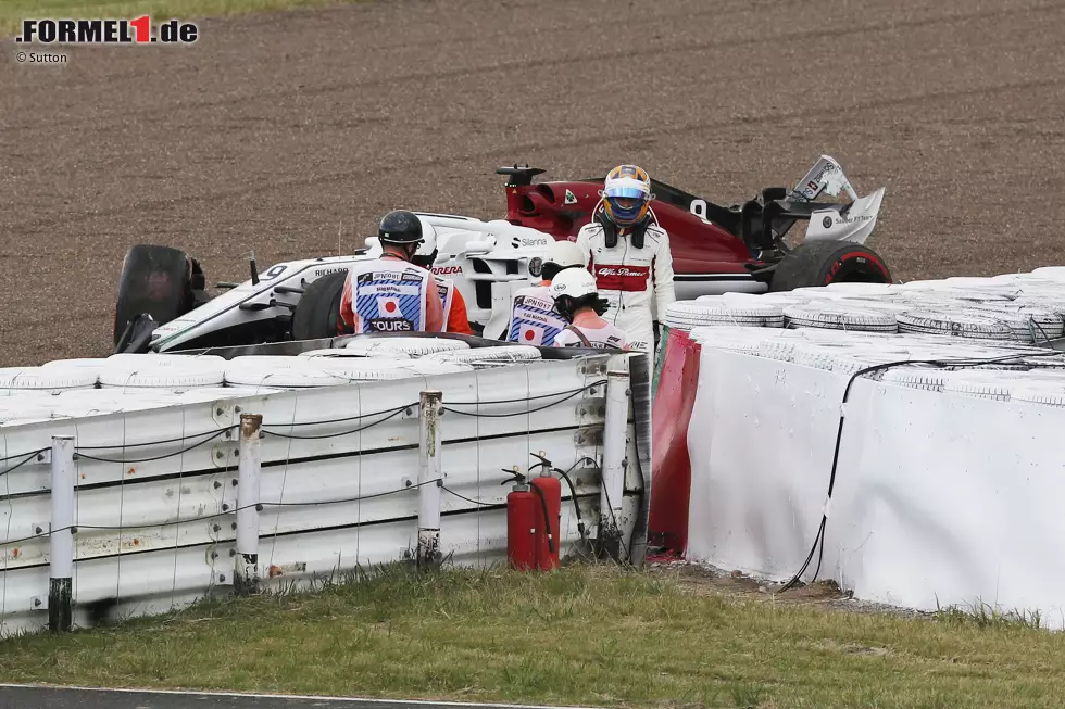 Foto zur News: Marcus Ericsson (5): Schade eigentlich. Der Schwede hat in Sachen Speed ein astreines Wochenende abgeliefert - für seine Verhältnisse. Aber mit dem Crash im Qualifying hat er sich das Rennen kaputt gemacht. Und hinter dem Safety-Car dem eigenen Teamkollegen aufzufahren, ist unverzeihlich. Auch wenn&#039;s glimpflich ausgegangen ist.