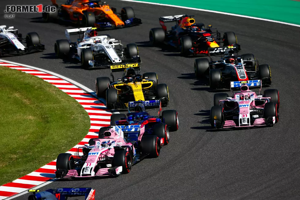 Esteban Ocon (3): Eine starke Wochenend-Leistung, knapper Qualifying-Sieger gegen Perez, solide Vorstellung im Rennen. Eine Note Abzug gibt's jedoch für die Grid-Strafe (drei Positionen), weil er im Qualifying bei roten Flaggen zu schnell unterwegs war. Kann passieren. Sollte aber nicht. Foto zur News: Esteban Ocon (3): Eine starke Wochenend-Leistung, knapper Qualifying-Sieger gegen Perez, solide Vorstellung im Rennen. Eine Note Abzug gibt's jedoch für die Grid-Strafe (drei Positionen), weil er im Qualifying bei roten Flaggen zu schnell unterwegs war. Kann passieren. Sollte aber nicht.