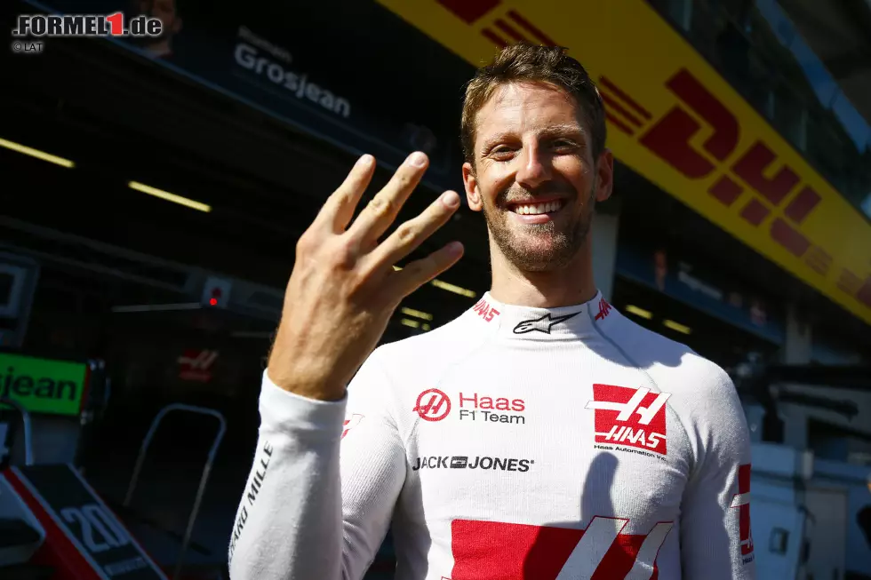 Romain Grosjean (1): Was wurde Grosjean nicht schon alles geprügelt - es war an der Zeit, der Welt zu beweisen, dass er es doch noch kann! Und wie: Sensationell vor einem Red Bull im Qualifying, hinten dran an der Spitzengruppe im Rennen. Mehr hätte an diesem Wochenende kein anderer Fahrer aus dem Haas rausgeholt. Foto zur News: Romain Grosjean (1): Was wurde Grosjean nicht schon alles geprügelt - es war an der Zeit, der Welt zu beweisen, dass er es doch noch kann! Und wie: Sensationell vor einem Red Bull im Qualifying, hinten dran an der Spitzengruppe im Rennen. Mehr hätte an diesem Wochenende kein anderer Fahrer aus dem Haas rausgeholt.
