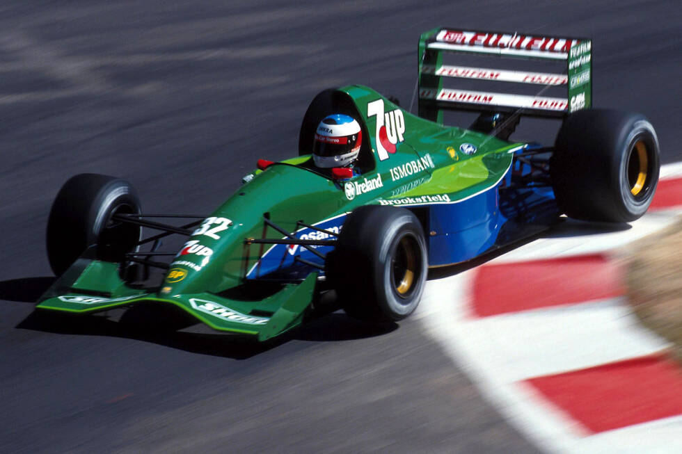 Foto zur News: ... völlig neu gestaltet: Der Rennwagen, mit dem Michael Schumacher in Spa sein Formel-1-Debüt gibt, ist während der Saison mehrheitlich Grün mit Blau. Grün ...