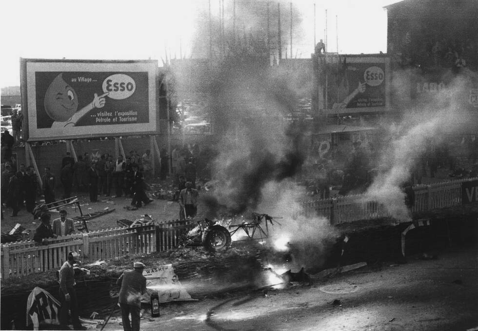 Foto zur News: Der Grand Prix 1955 wird aufgrund der Le-Mans-Tragödie kurz zuvor (es sind bei einem Unfall 83 Zuschauer und der Rennfahrer Pierre Levegh gestorben) abgesagt. Er geht trotzdem in die Geschichte ein, weil sich Mercedes in der Folge aus allen seinen Motorsport-Aktivitäten zurückzieht.