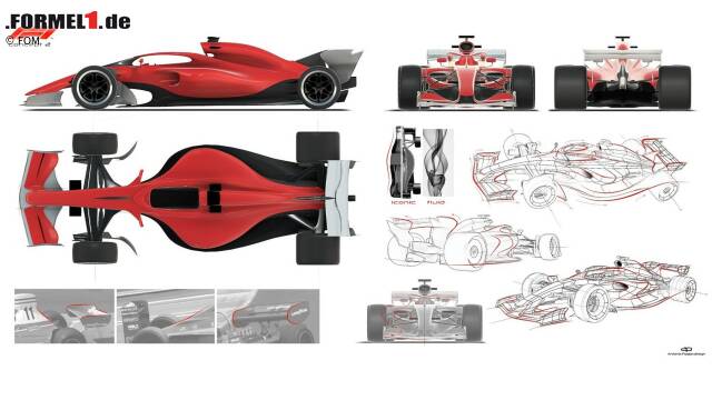 Foto zur News: Die Formel-1-Konzepte für die Saison 2021 versprechen eine aggressivere Optik