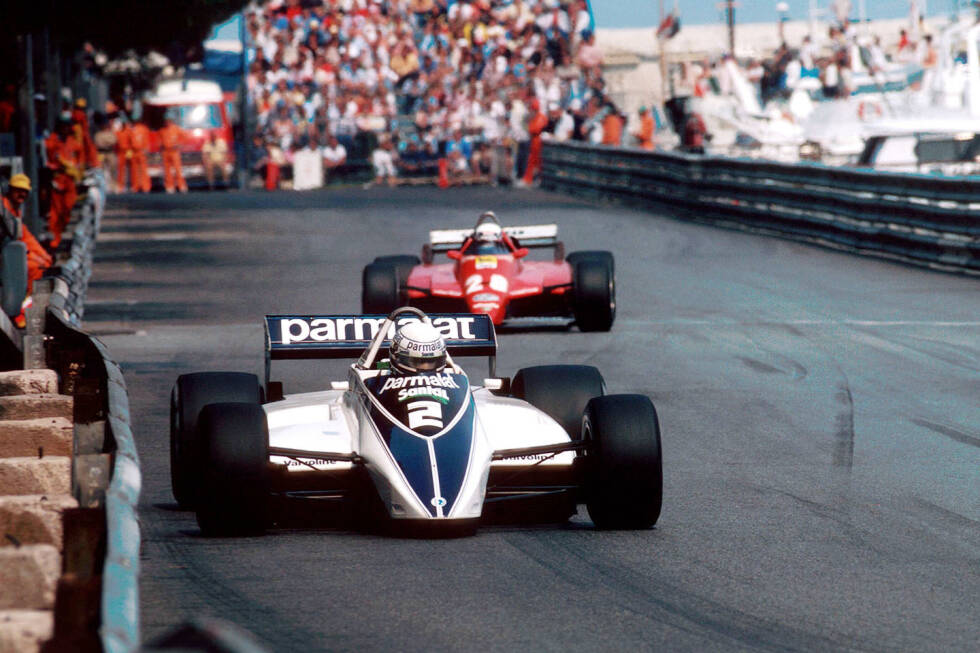 Foto zur News: 2. Didier Pironi (Ferrari) Monaco 1982: Kurz vor dem Tunnel ging dem Franzosen der Sprit aus. In der letzten Runde wurde er deshalb von Riccardo Patrese überholt, der sich vorher auf einer Ölspur gedreht und damit die Führung verloren hatte. Er hatte es aber geschafft, den Motor wieder zu zünden. Pironi wurde Zweiter.