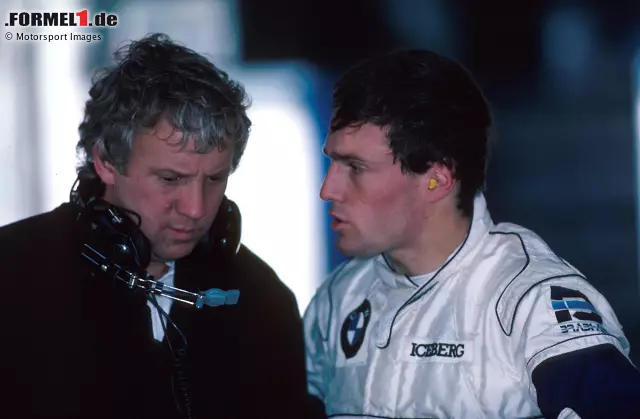 Foto zur News: Mit Andrea de Cesaris (1987).