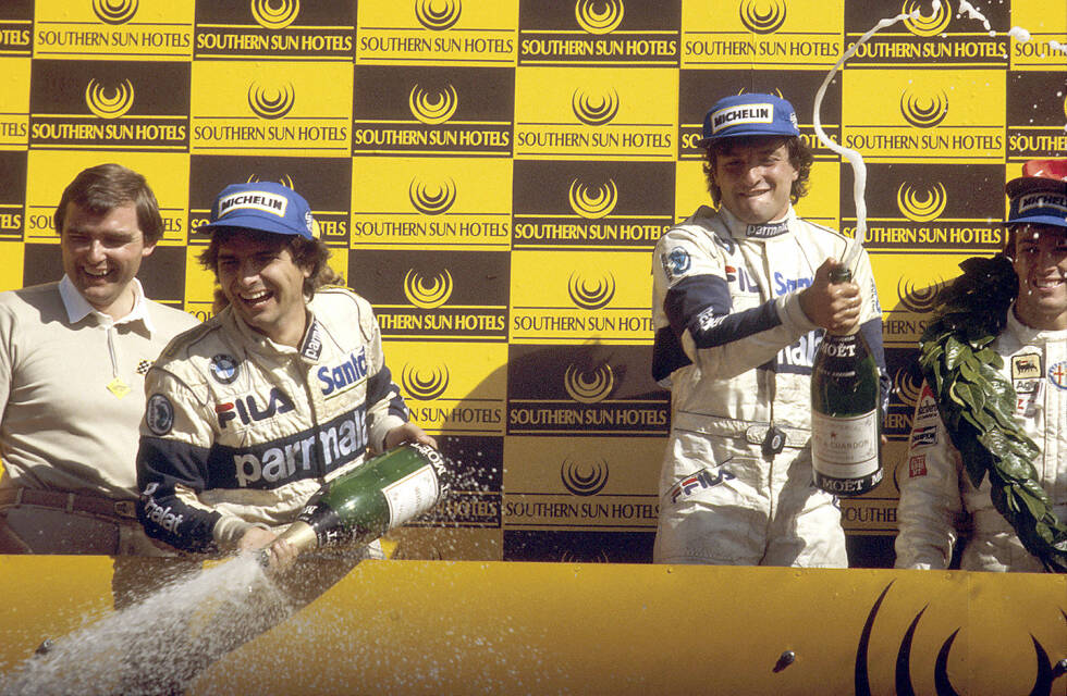 Foto zur News: Platz 4: 1983 - Riccardo Patrese (22,03 Prozent der Punkte von Nelson Piquet) - In 15 Saisonrennen sieht der Italiener lediglich fünfmal die Zielflagge, zehnmal scheidet er aus. Da kann auch ein Sieg beim Saisonfinale in Südafrika nicht verhindern, dass er gegen seinen Brabham-Teamkollegen und Weltmeister Piquet komplett abstinkt.
