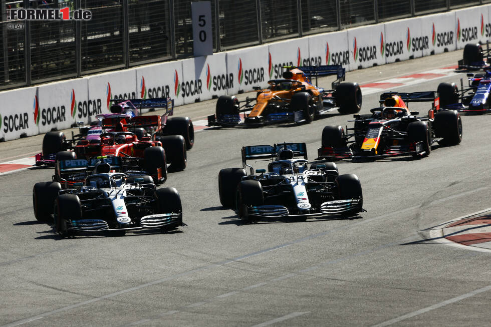 Foto zur News: Mercedes (Lewis Hamilton/Valtteri Bottas): 5 - Australien 2019, Bahrain 2019, China 2019, Aserbaidschan 2019, Barcelona 2019